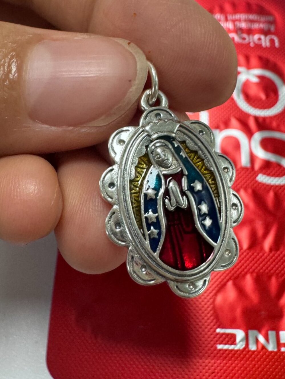 James Avery Enamel Virgin of Guadalupe Charm